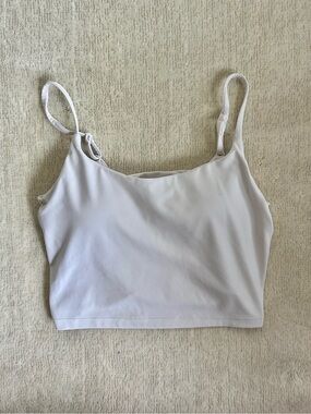 CRZ YOGA Butterlift Scoop Neck Crop Tank Top Small